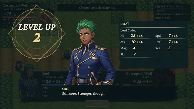 A cadet levels up